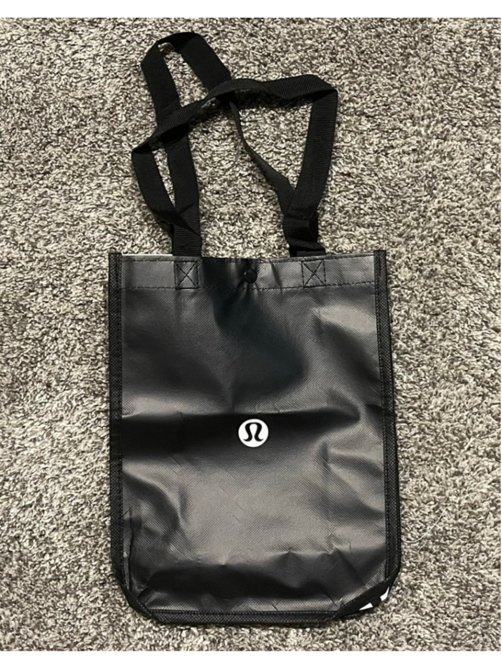 Lululemon Reusable Tote Bag Black White